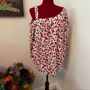 Ralph Lauren Top Ladies Size 2X Red White Beauty!